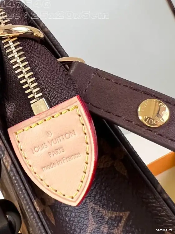 WIS Pouch-25*20*5.5CM VUITTON Monogram Toiletry LOUIS 0322
